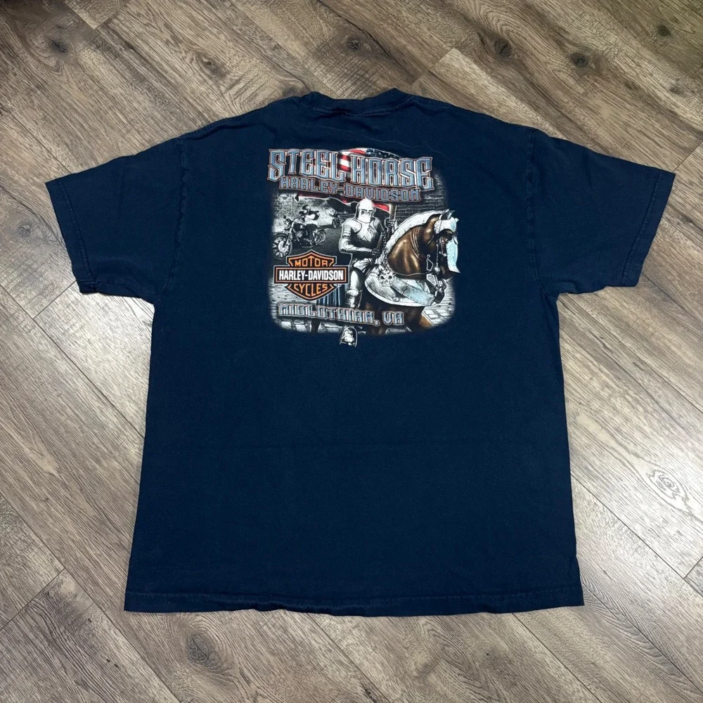 Harley-Davidson American Tradition Pinup Steel Horse Midlothian VA T-Shirt XL‎